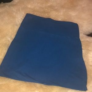 Blue mini skirt